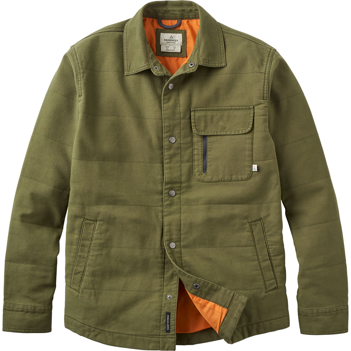 Image of Passenger Uomo Camicia Taranaki Canvas Quilted