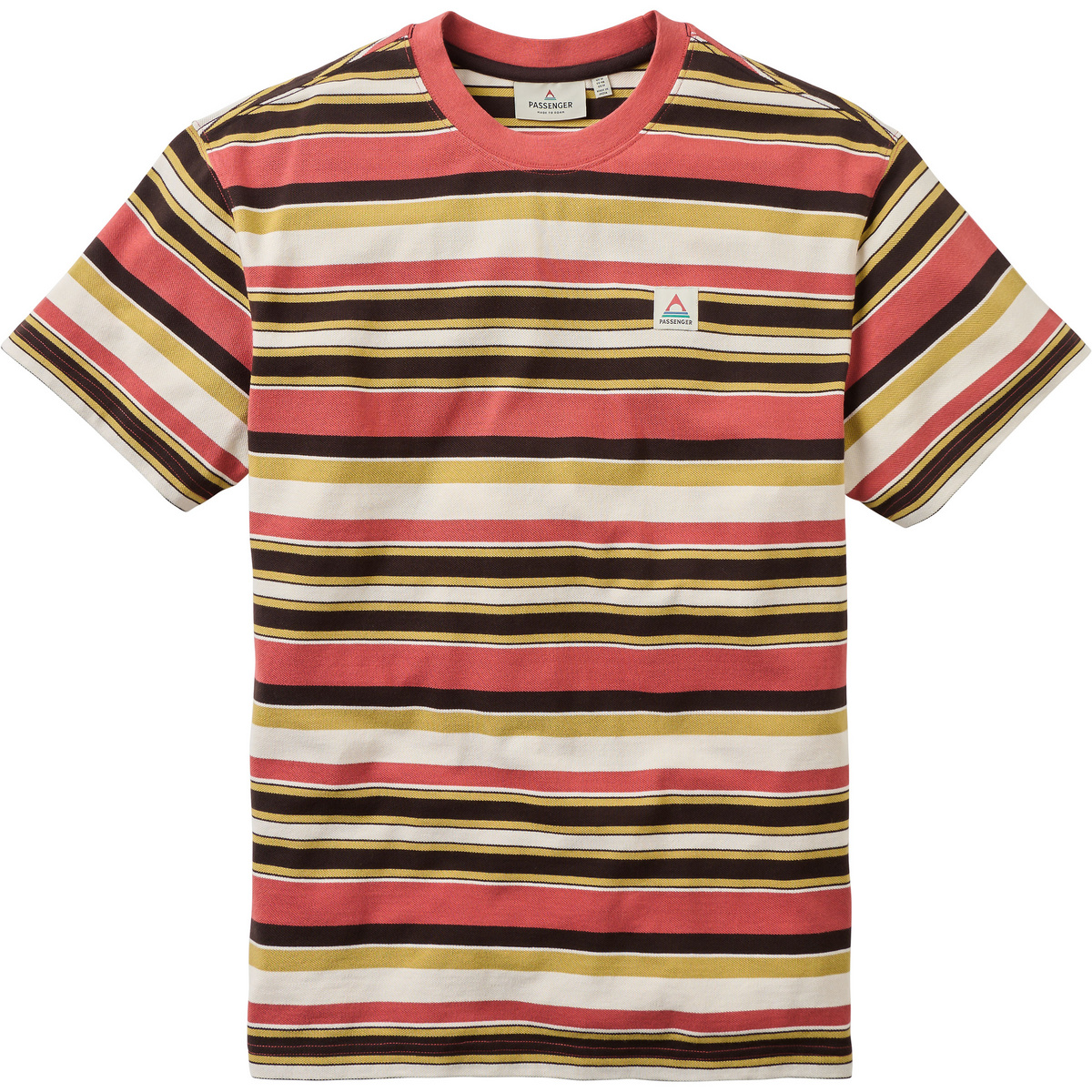 Image of Passenger Herren Wild Pine Texture Stripe T-shirt