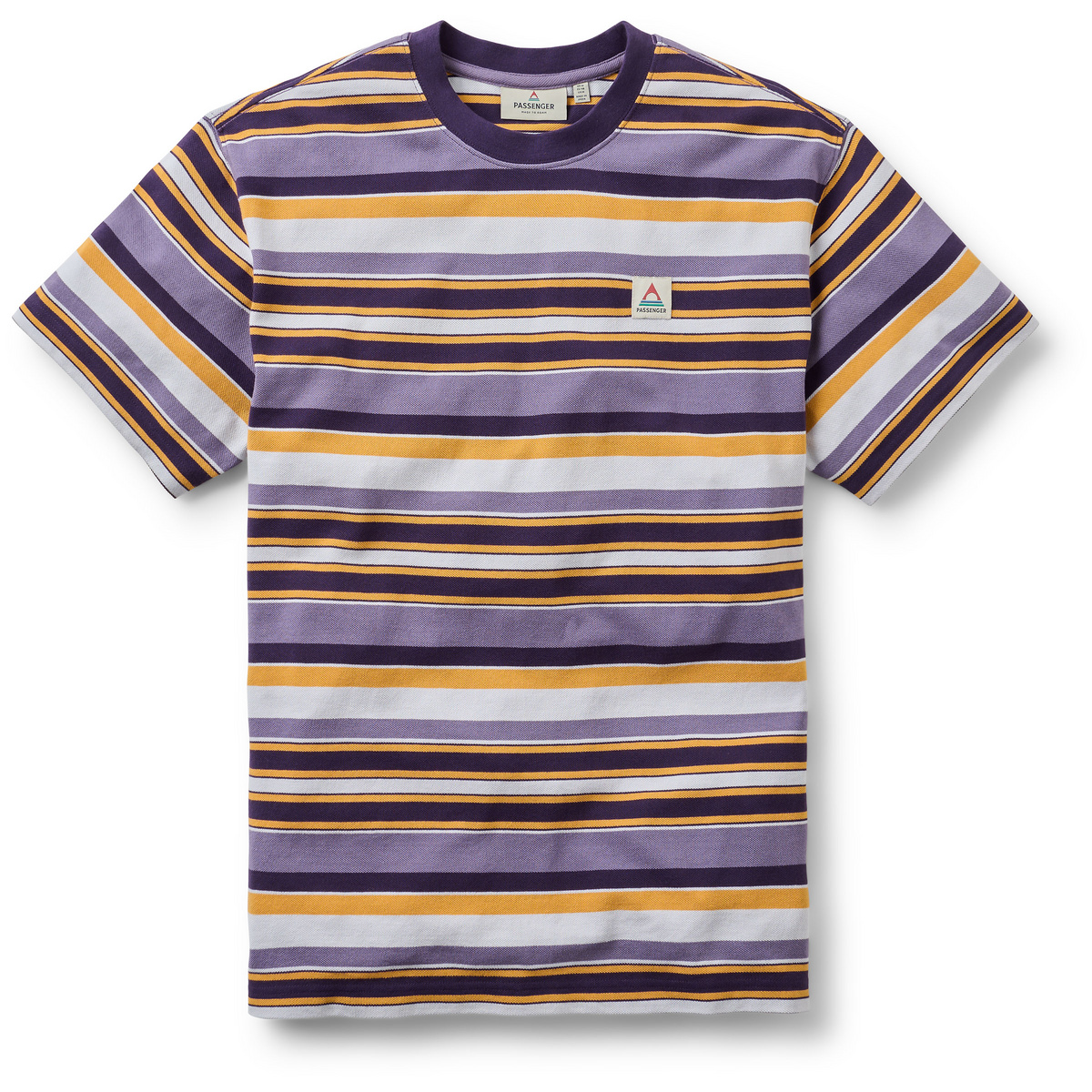 Passenger Herren Wild Pine Texture Stripe T-shirt (Größe L, lila)