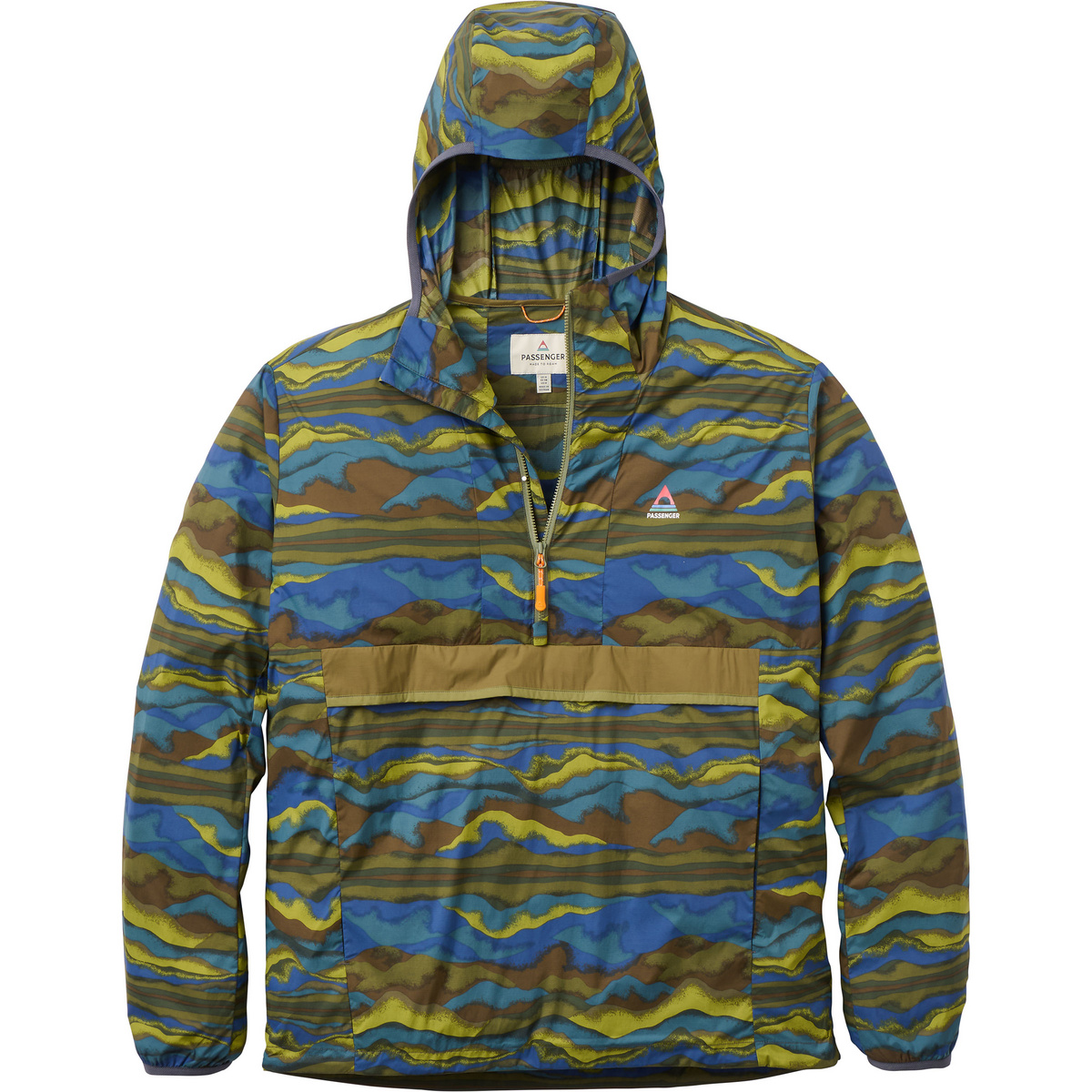 Passenger Homme Anorak Gusto Windshell (taille XL, Vert)