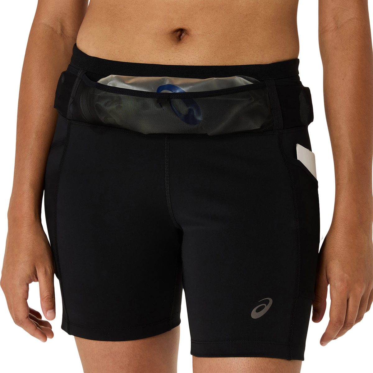 Asics Damen Fujitrail Elite Sprinter Tights (Größe L, schwarz)