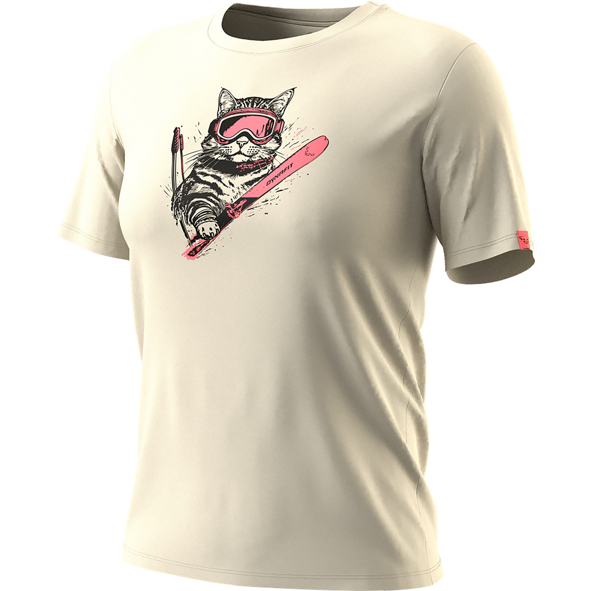 Dynafit Damen Graphic Cotton T-Shirt (Größe M, beige)