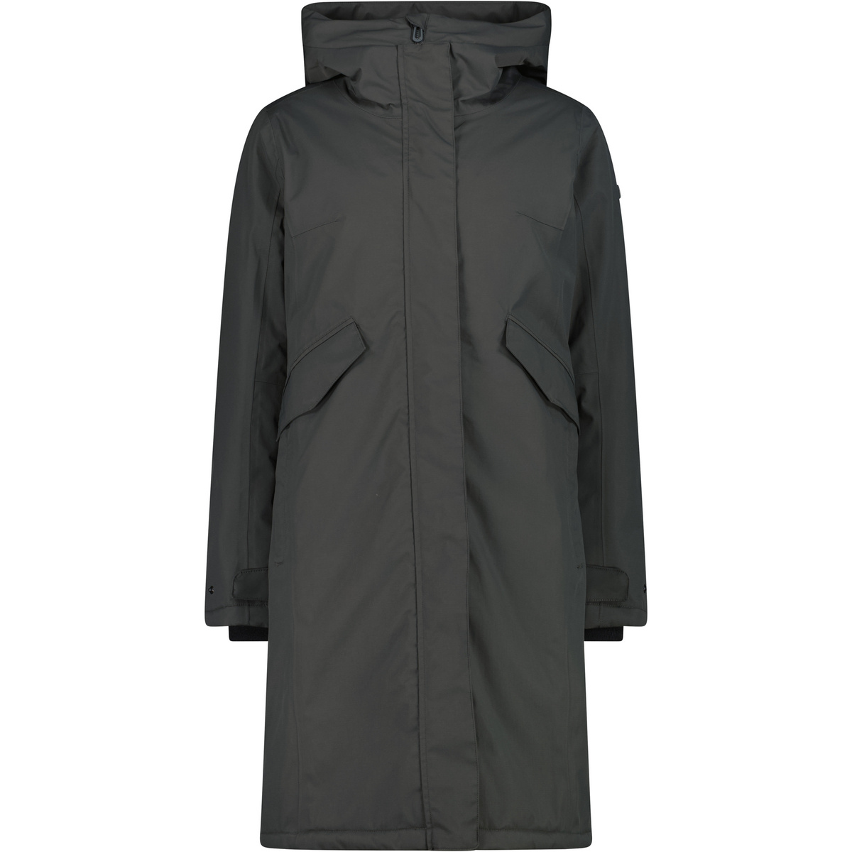 CMP Damen Hoodie Mantel (Größe XXS, grau)