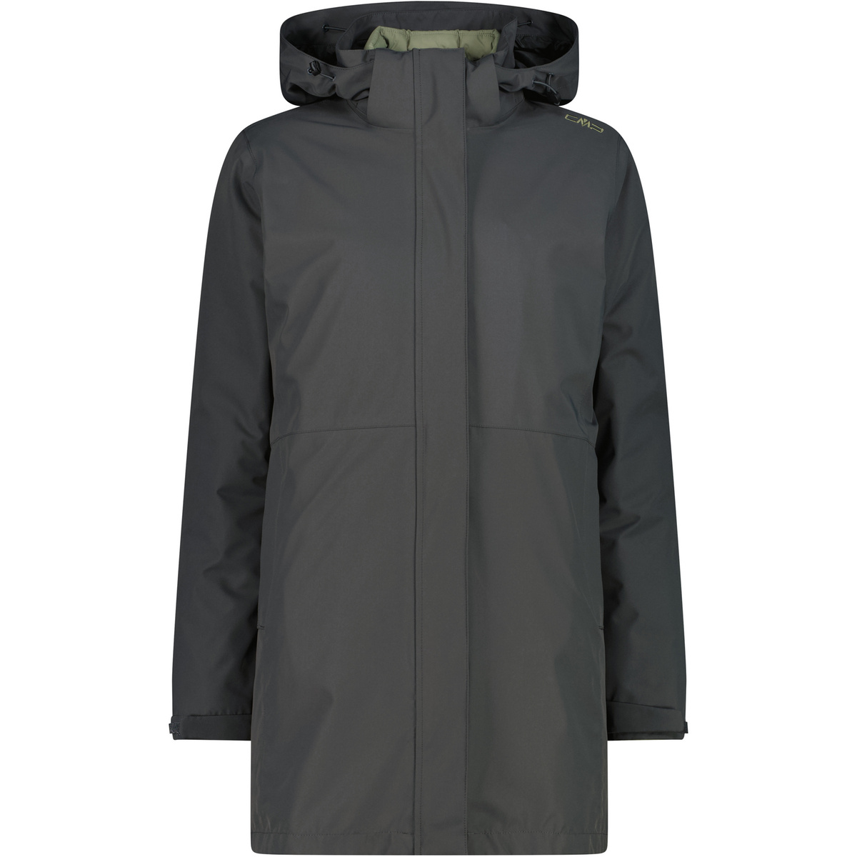 CMP Damen Zip Hoodie 2in1 Parka (Größe L, gruen)