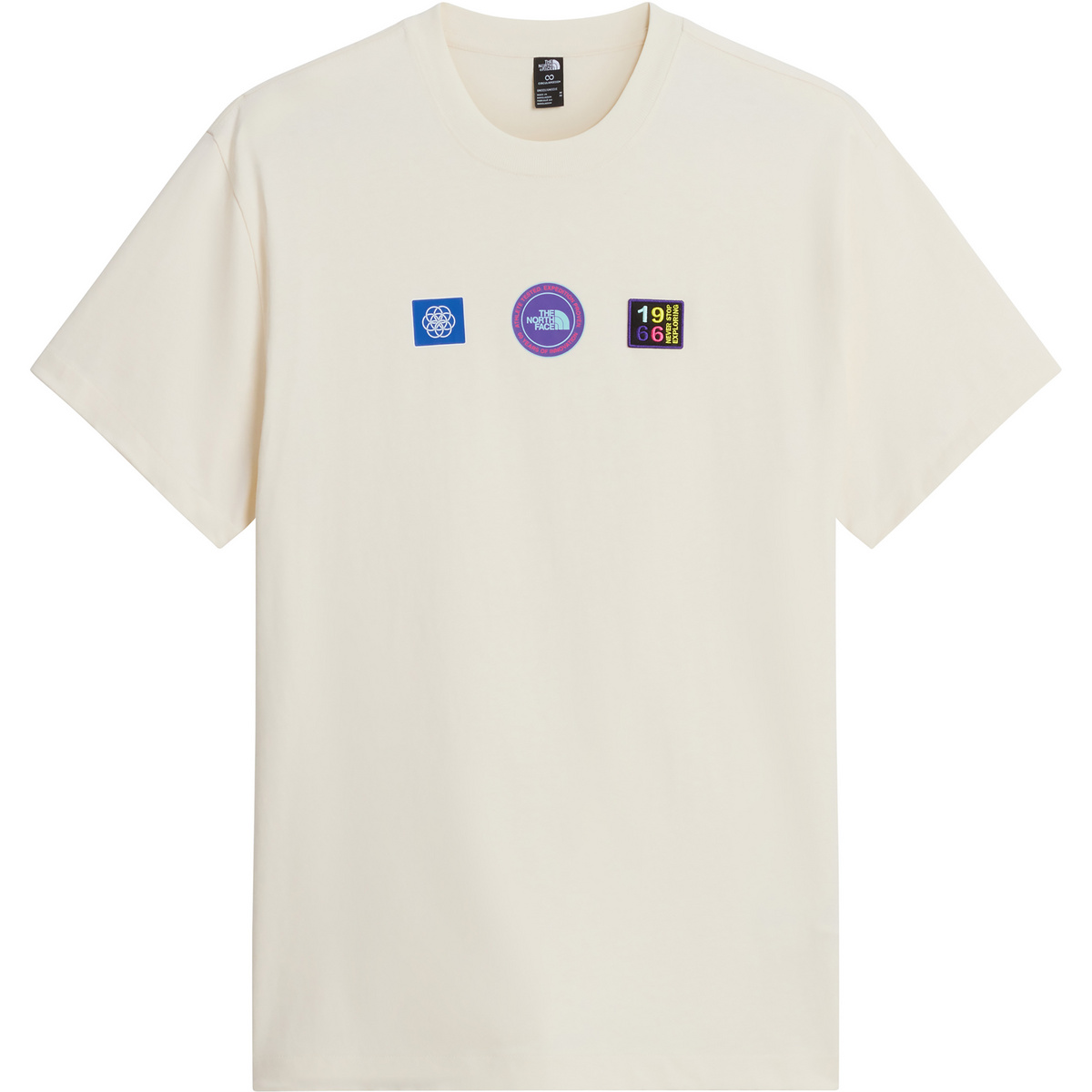 The North Face Herren Explorer Badges Graphic T-Shirt (Größe S, weiss)