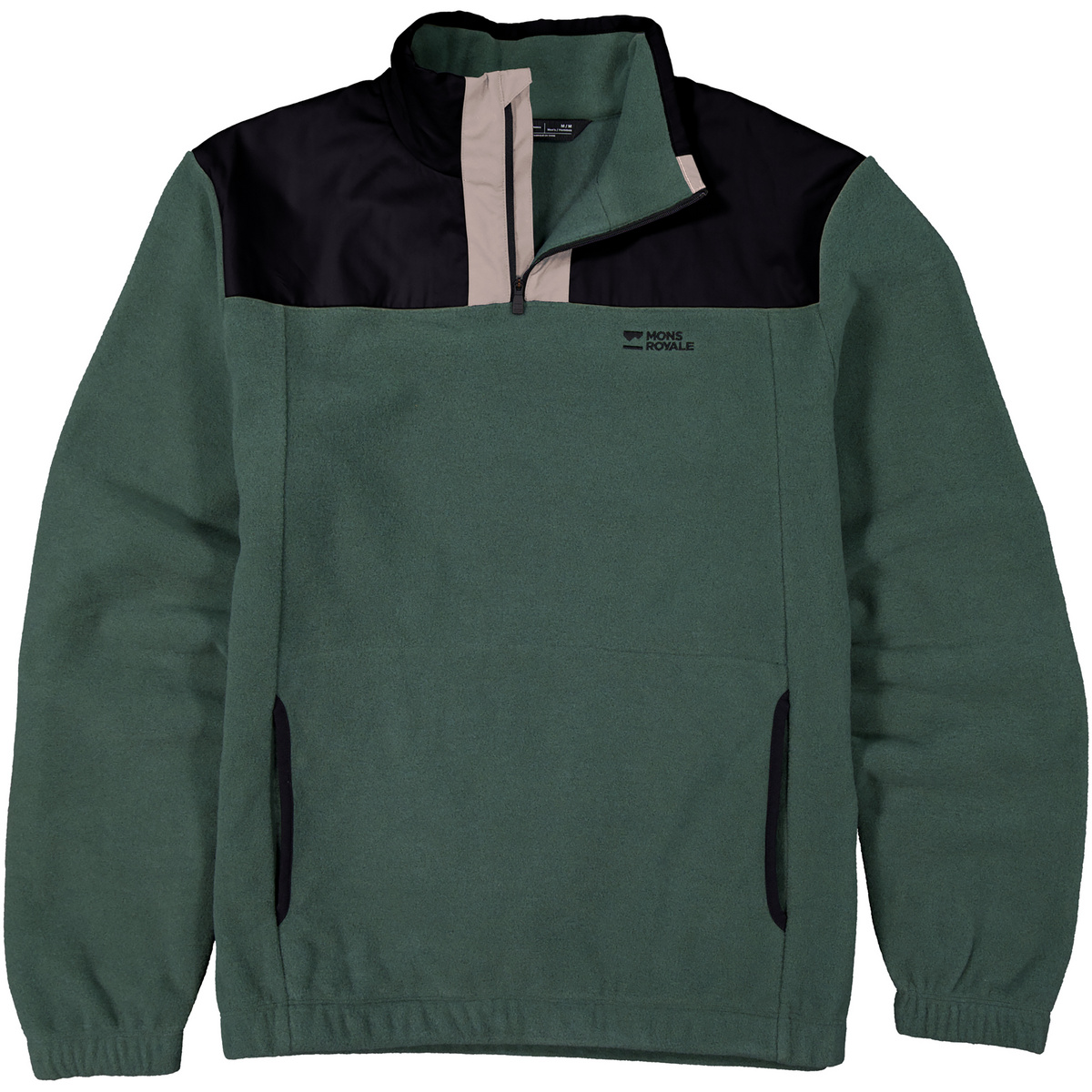 Image of Mons Royale Herren Pileup Wool Fleece 1/4 Zip Pullover