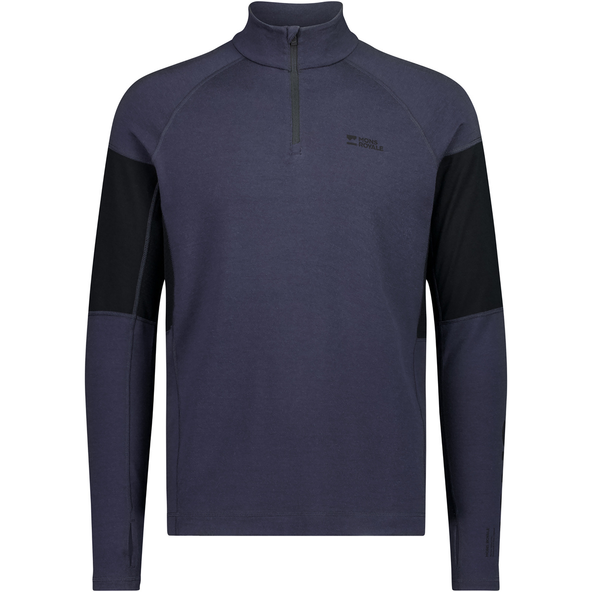 Image of Mons Royale Herren Olympus Merino 1/4 Zip Longsleeve