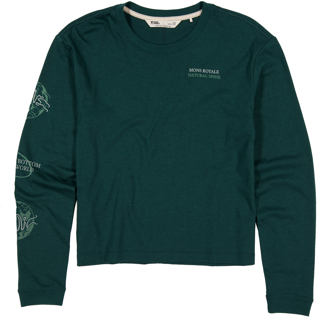 Image of Mons Royale Damen Yonder Merino Organic Cotton Longsleeve