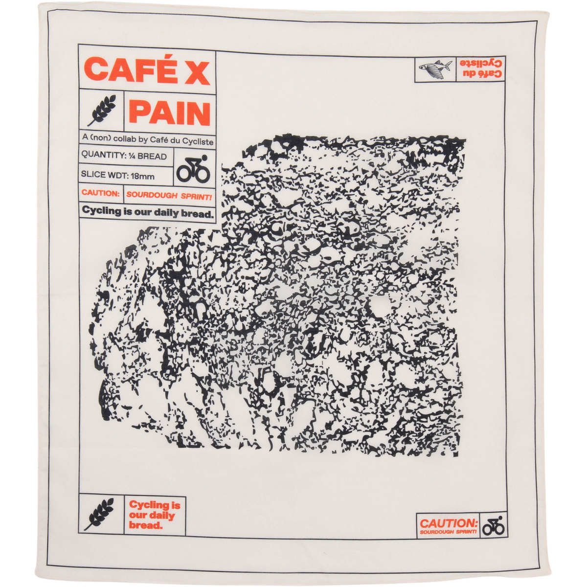 Image of Café Du Cycliste Bandana Pain Cotton Scarf