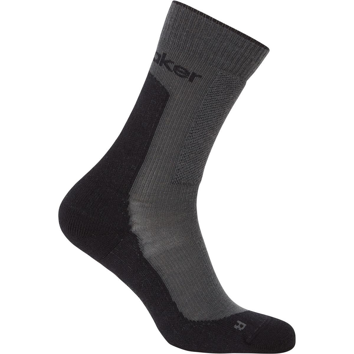 Icebreaker Damen Hike+ Medium Crew Socken (Größe 35 , schwarz)