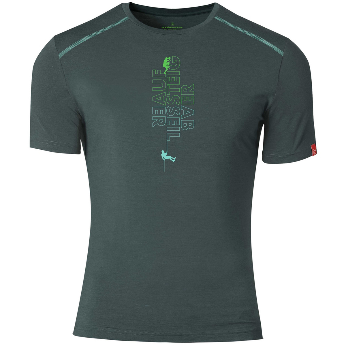 Image of Ein schöner Fleck Erde Herren Aufsteiger - Abseiler T-Shirt