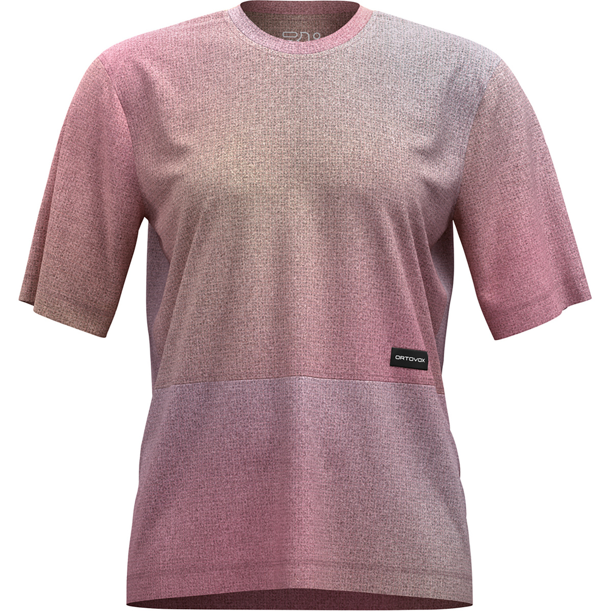 Ortovox Damen 185 Merino Patch Aop Print T-Shirt (Größe XL, rosa)