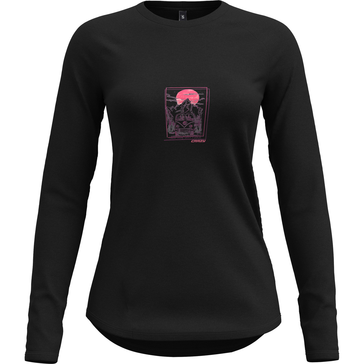 Image of Crazy Damen Merino Logo Longsleeve