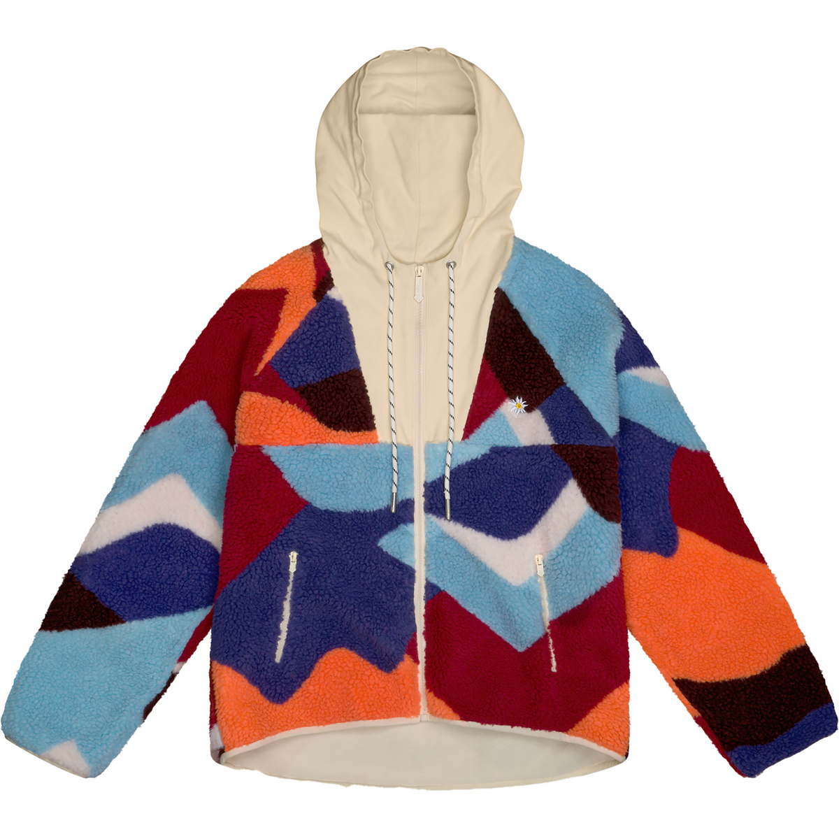 Image of Bavarian Caps Damen Frida: Alpenglühen Sherpa Jacke