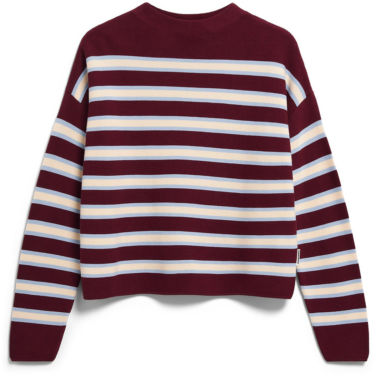 Armedangels Damen Merinaa Striped Knit Pullover (Größe S, braun)