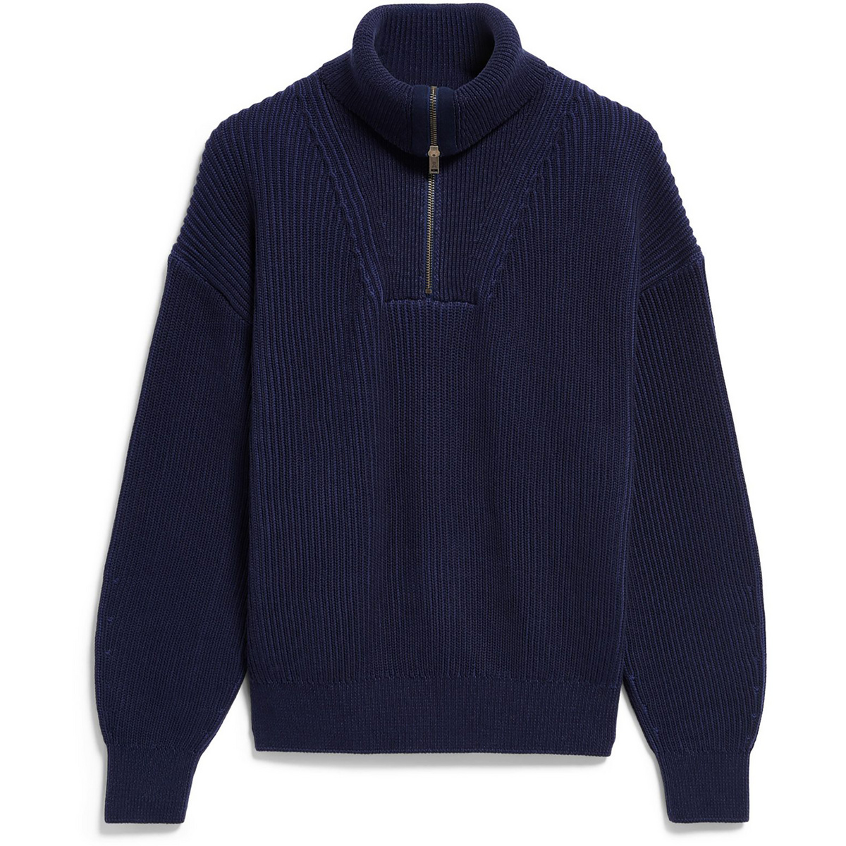 Image of Armedangels Damen Vanisé Rib Knit Troyer Pullover