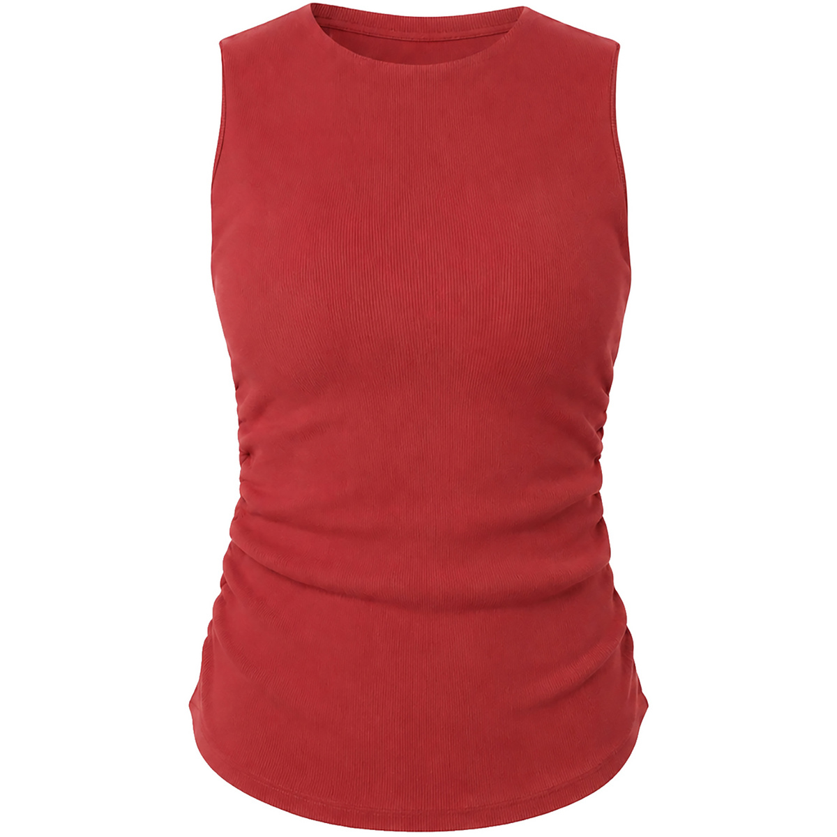 Image of Mandala Damen Side Ruffled Rib Top