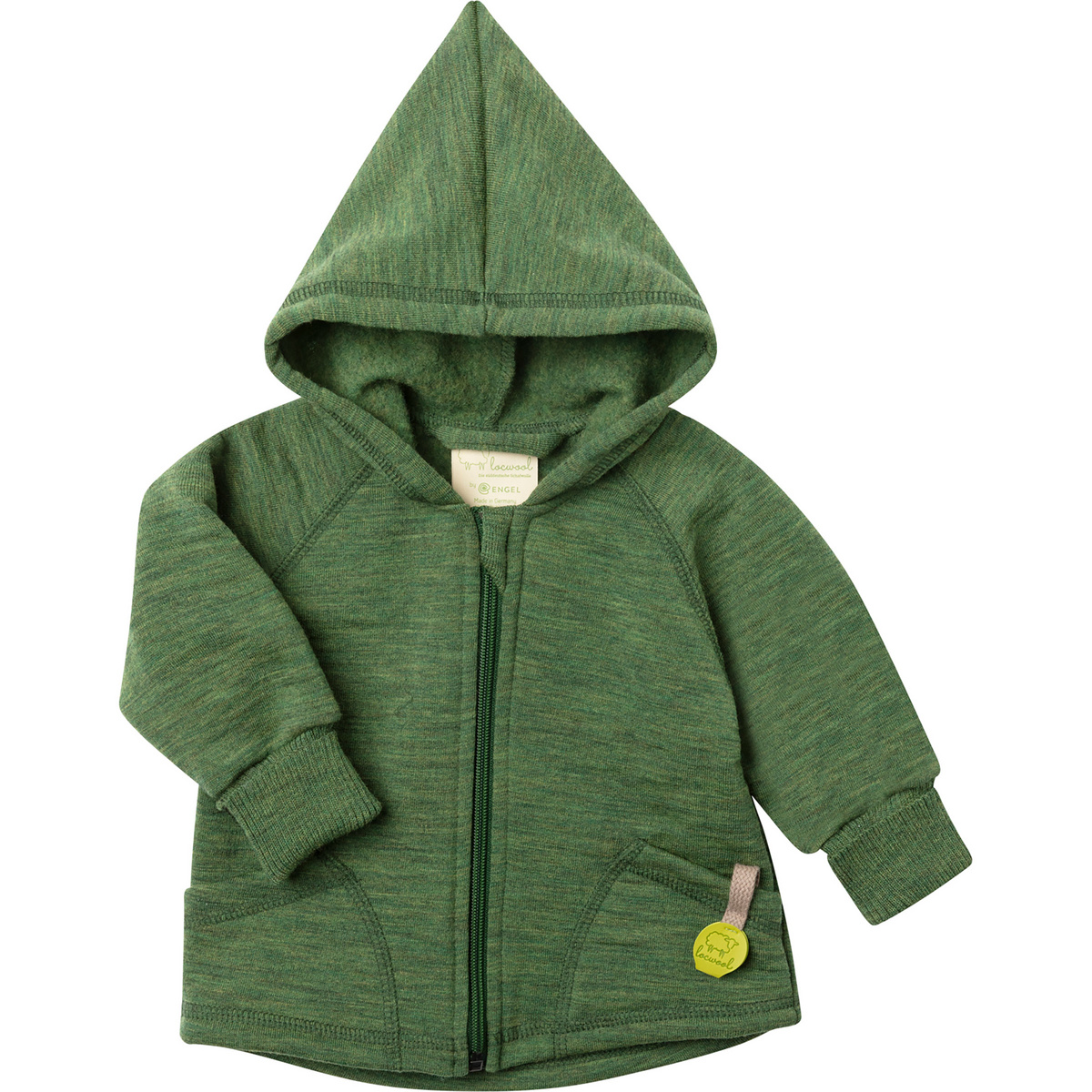 Image of Engel Kinder Schurwolle Baby Kapuzen Jacke