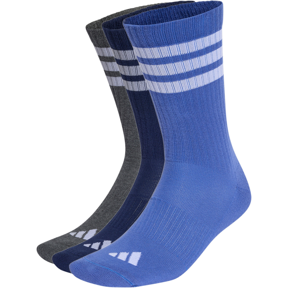 adidas 3 Stripes Crew Socken (Größe 37 , dual indigo)