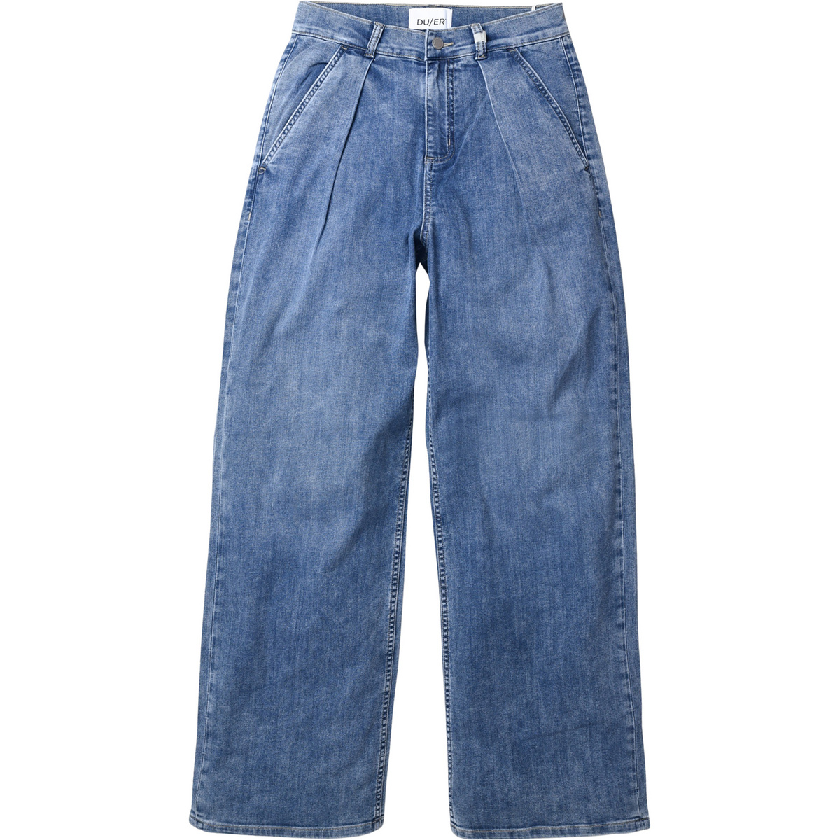 Image of Duer Damen Performance Denim Lite Pleated Jeans