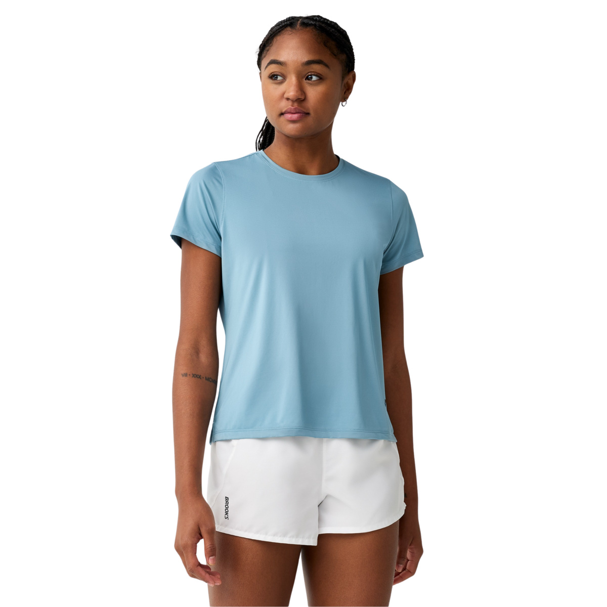 BROOKS Damen Laufshirt Dash hellblau | XS