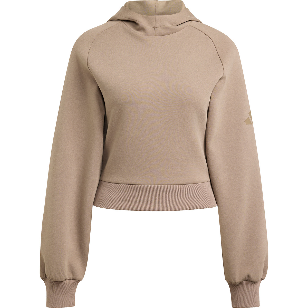 adidas Damen Soft Lux Hoodie (Größe XS, beige)