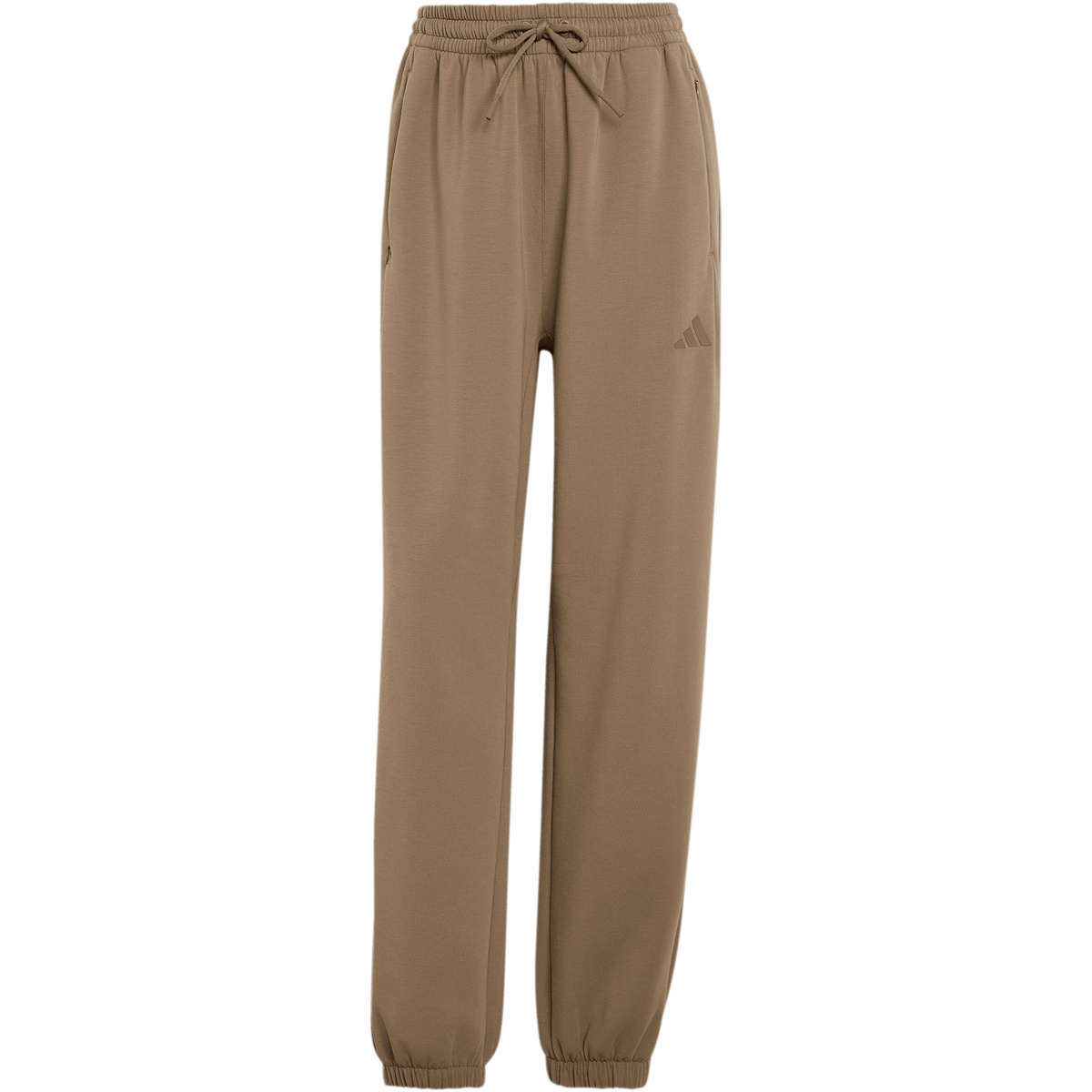 adidas Damen D4T Workout Warm Up Hose (Größe M, beige)