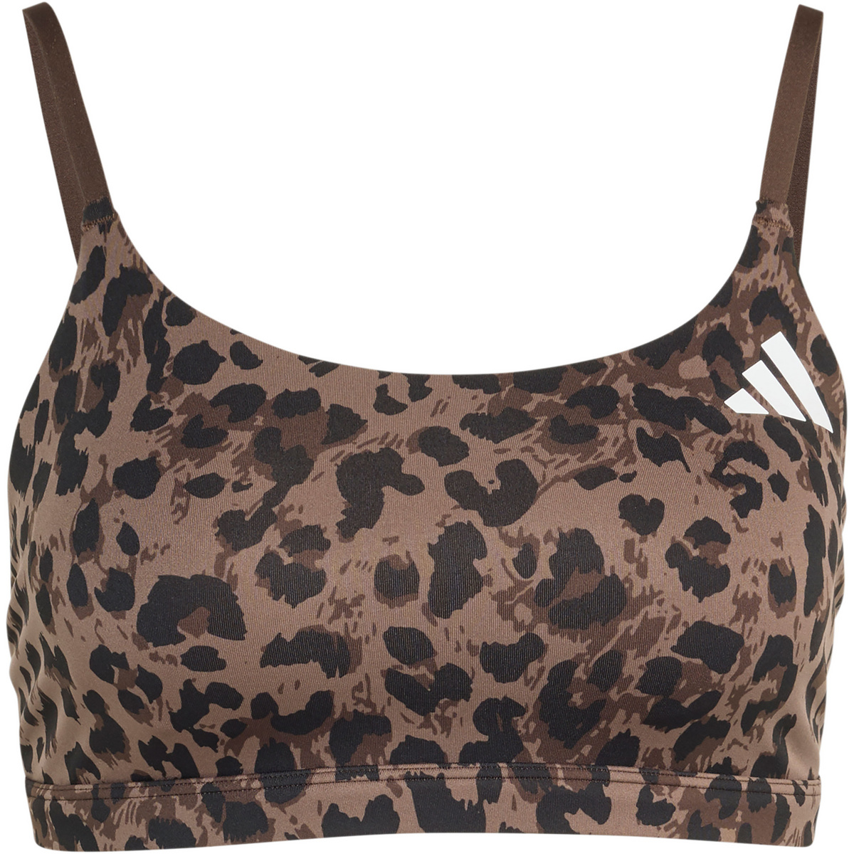 Image of adidas Damen Optime AOP Leopard Light Support Sport BH