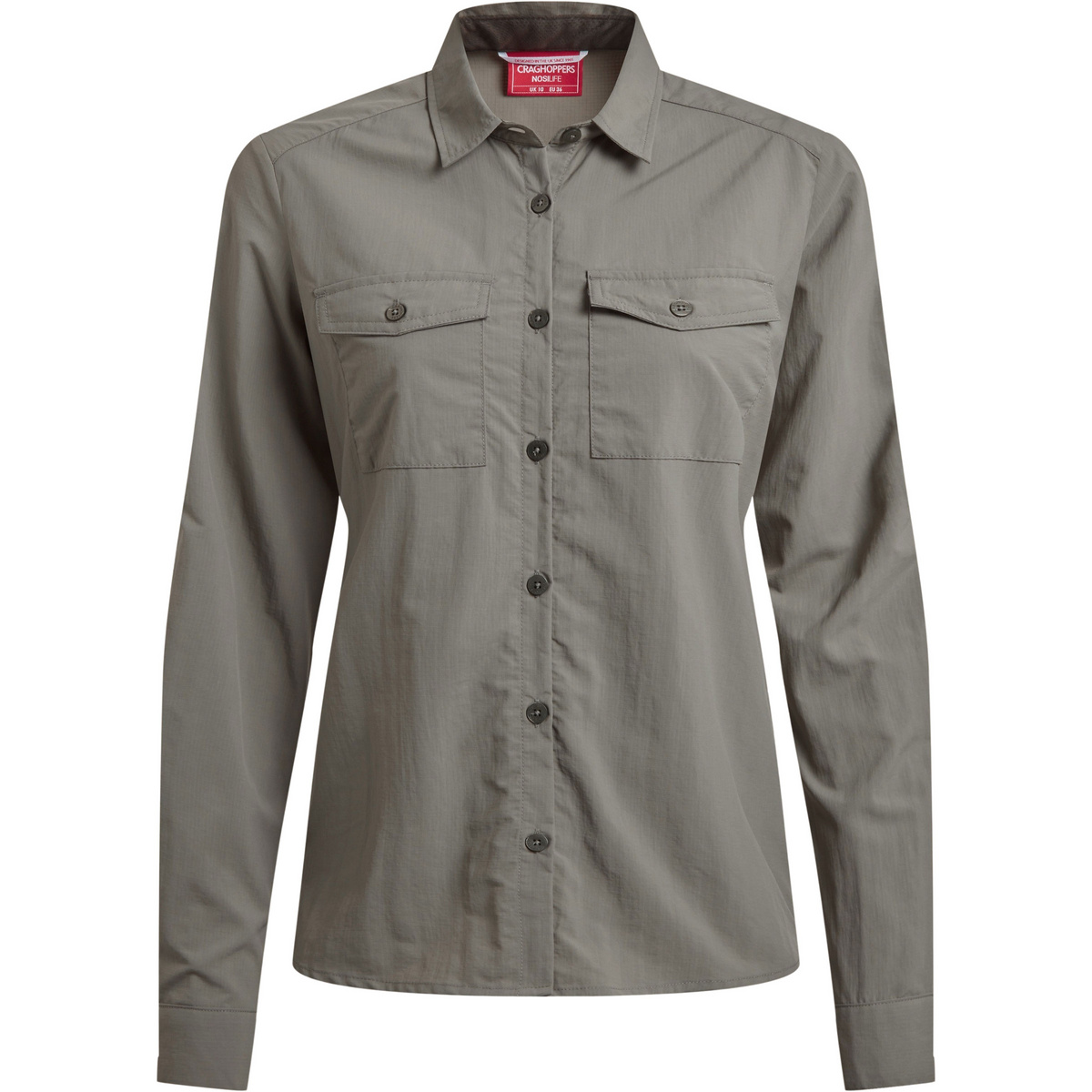 Craghoppers Damen Nosilife Loukkos Bluse (Größe XL, grau)