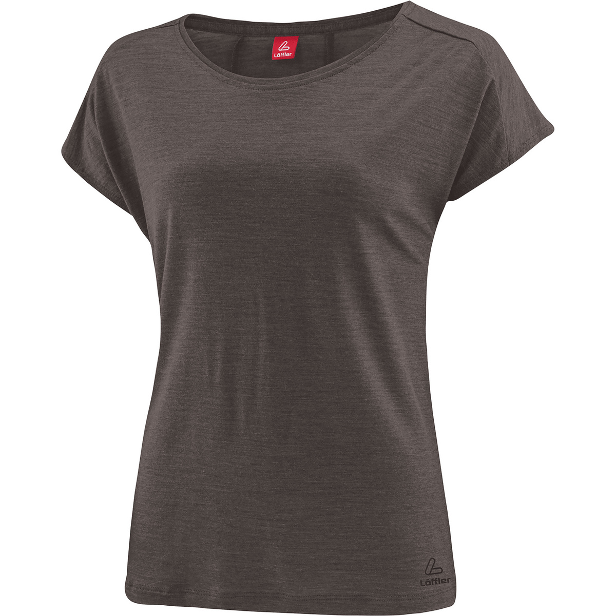 Löffler Damen Merino-Tencel Loose T-Shirt (Größe XL, braun)