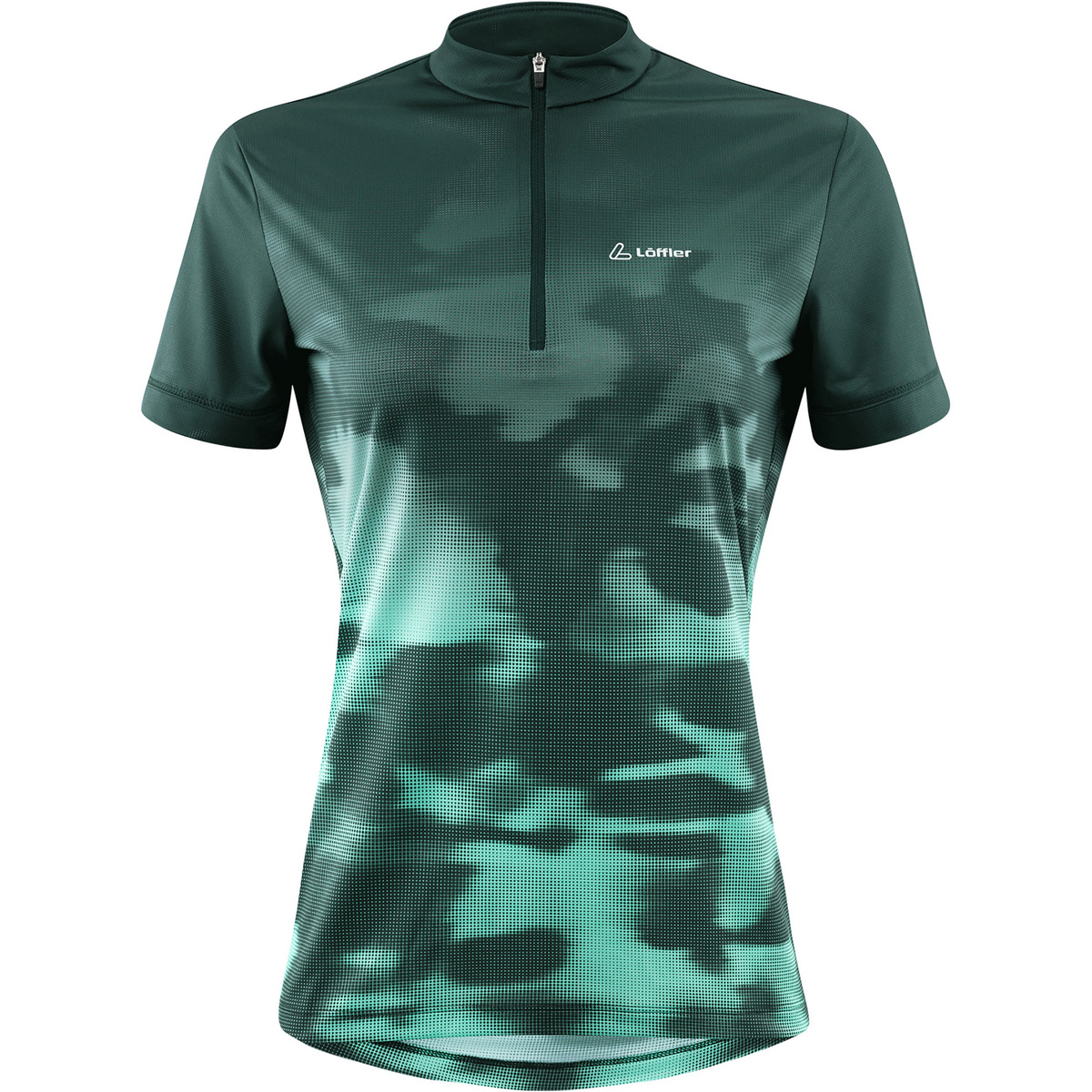 Löffler Damen Nebula Half Zip Trikot (Größe XL, gruen)