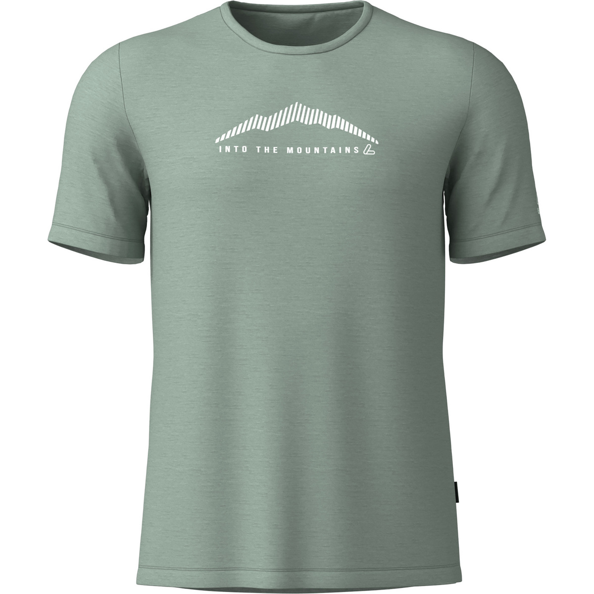 Löffler Herren Merino-Light Print T-Shirt (Größe XXL, gruen)