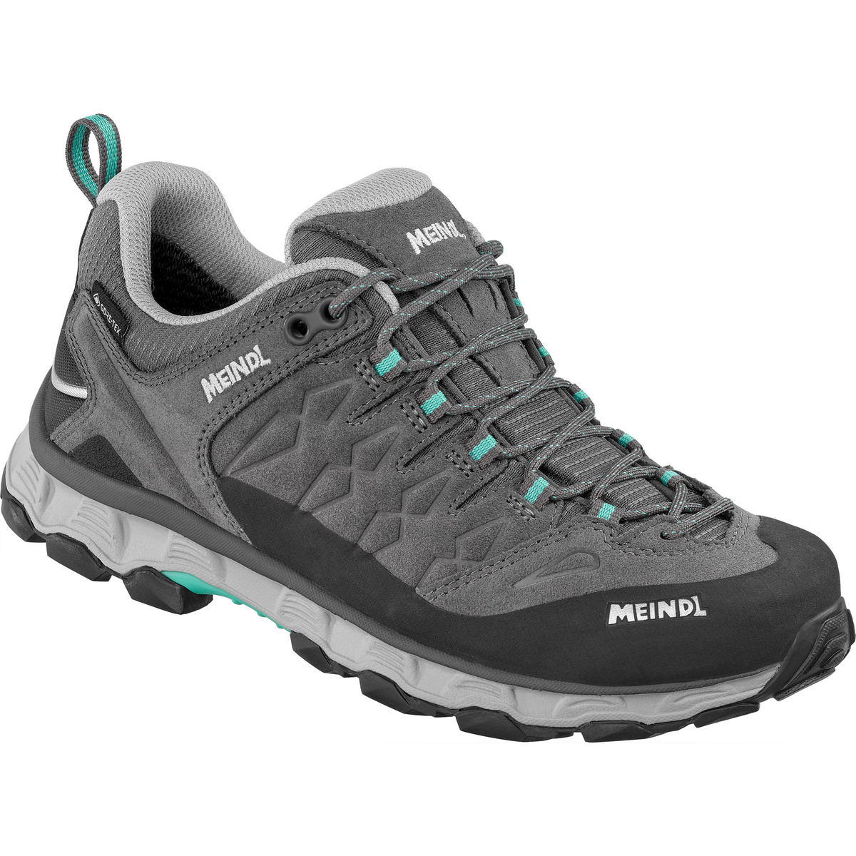 Meindl Damen Lite Trail GTX Schuhe (Größe 39.5, grau)