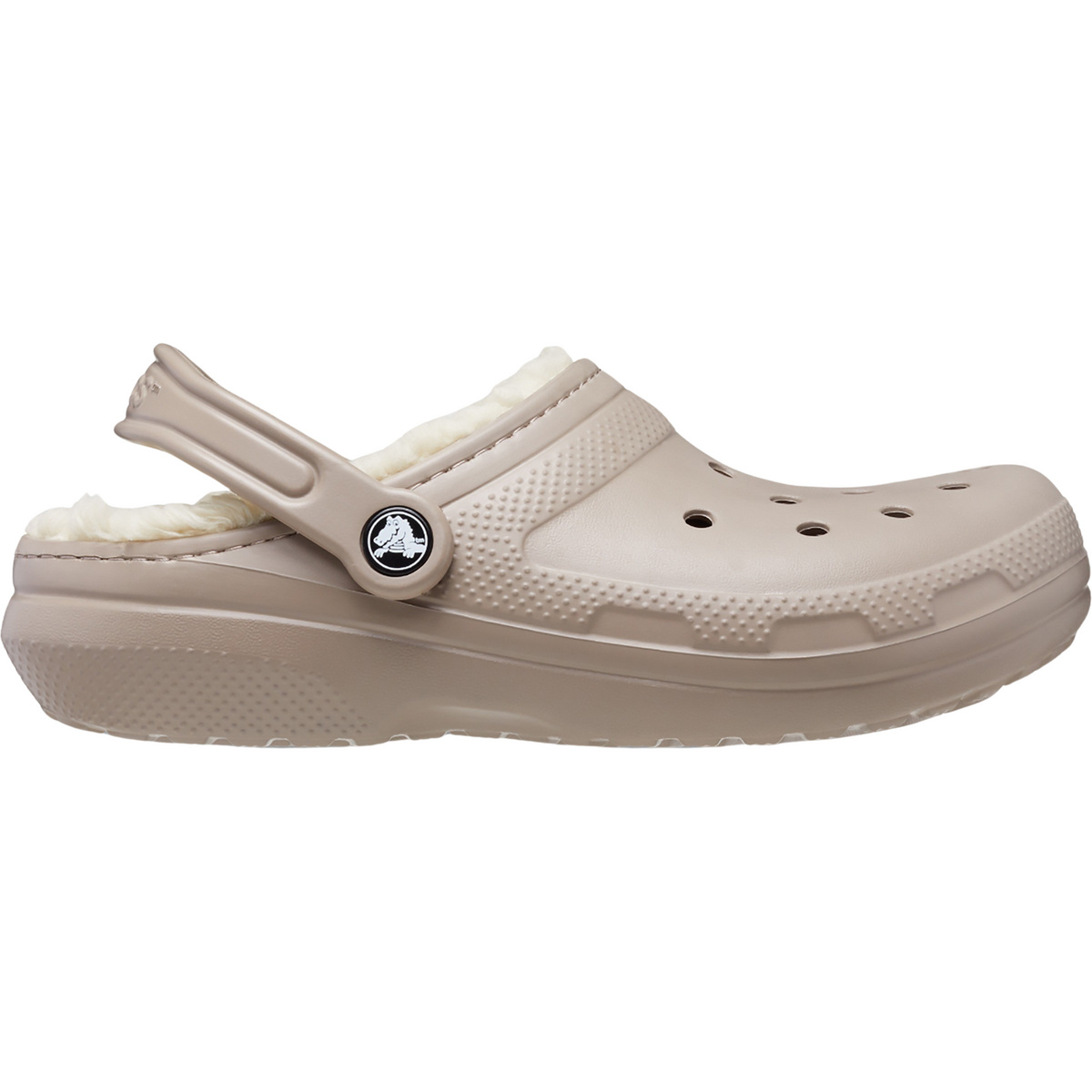 Crocs Classic Lined Clog Sandale (Größe 45 , beige)