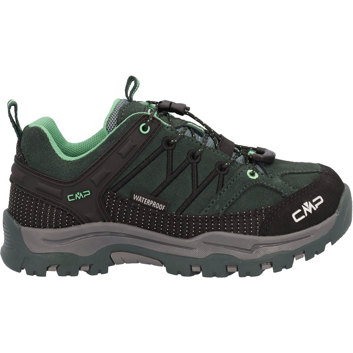 CMP Bambino Scarpe Rigel Low WP (Taglia 32, Verde)