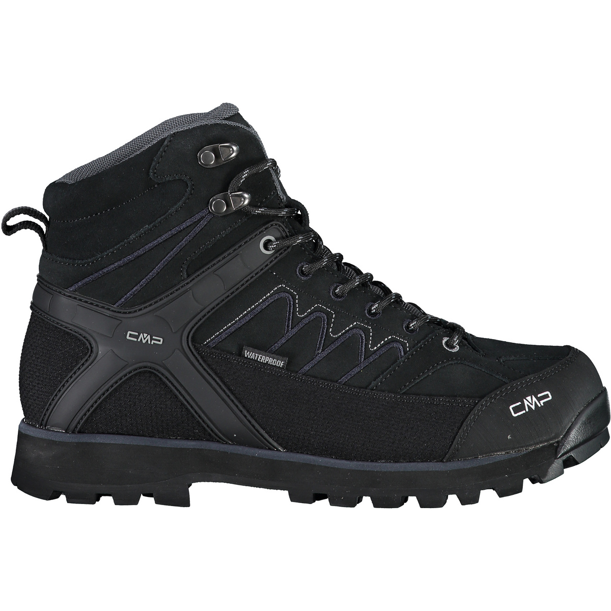 CMP Uomo Scarpe Moon Mid WP (Taglia 42, Nero)