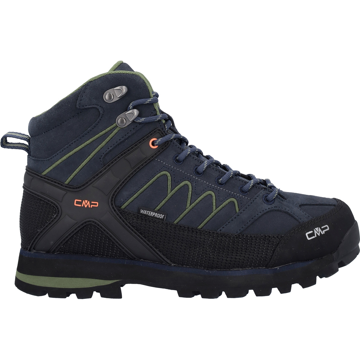 CMP Uomo Scarpe Moon Mid WP (Taglia 45, Blu)