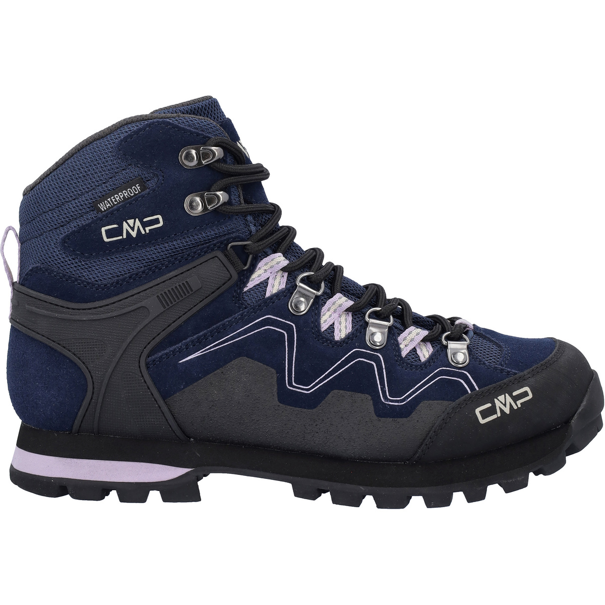 CMP Donna Scarpe Athunis Mid WP (Taglia 37, Blu)
