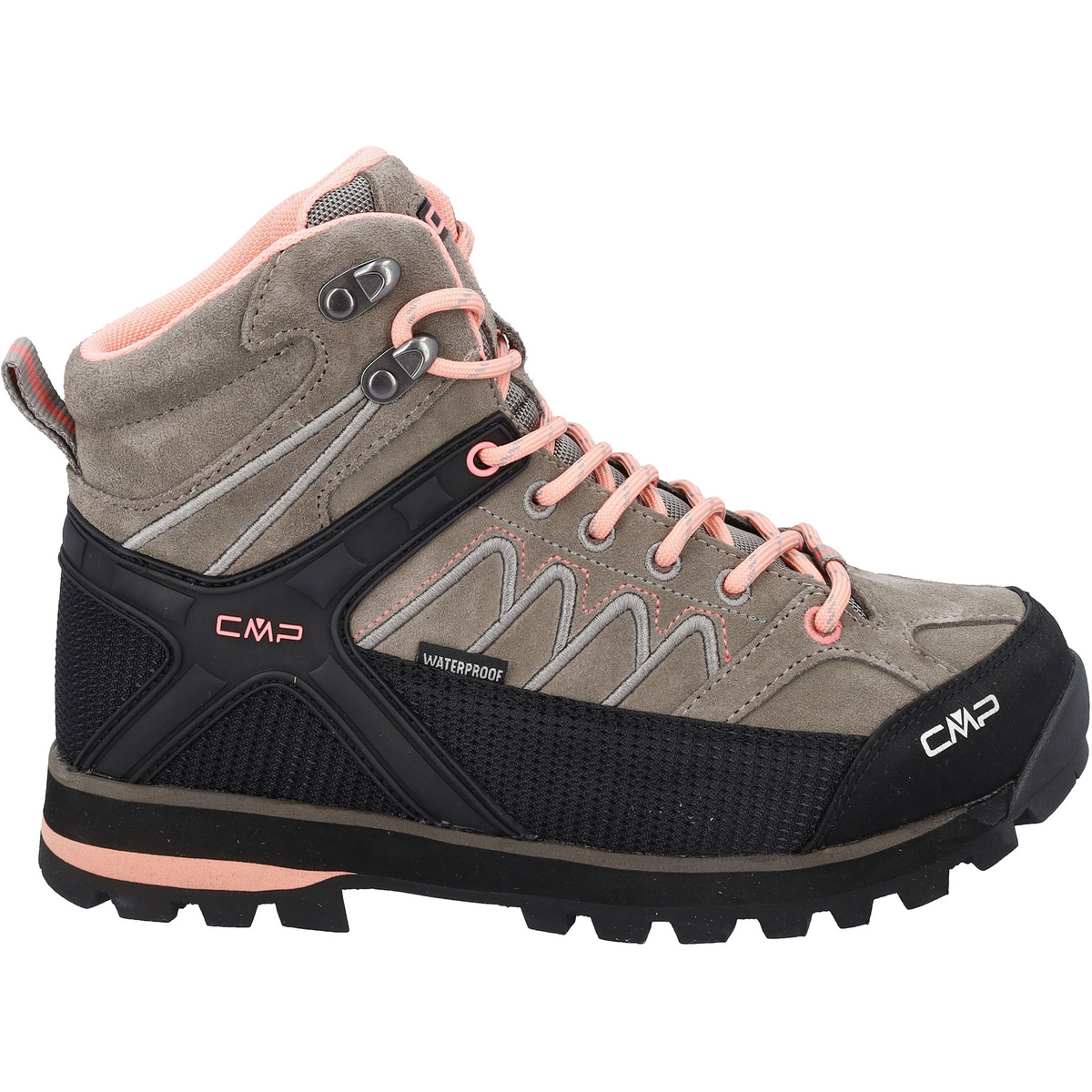 CMP Donna Scarpe Moon Mid WP (Taglia 38, Beige)