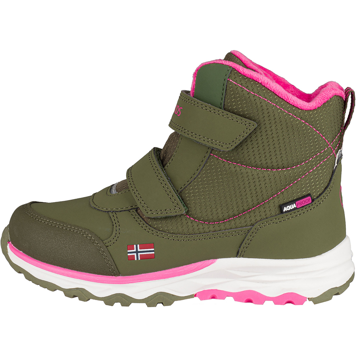 Trollkids Bambino Scarponcini Hafjell Winter (Taglia 28, Verde oliva)