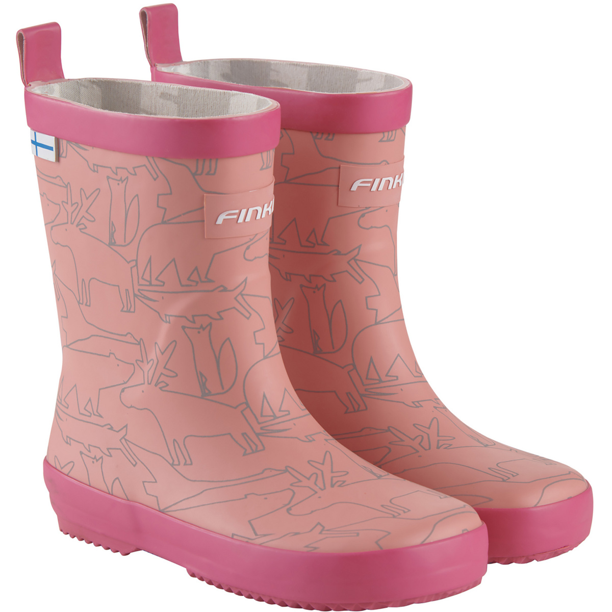 Finkid Kinder Kumi Gummistiefel (Größe 32, rosa)