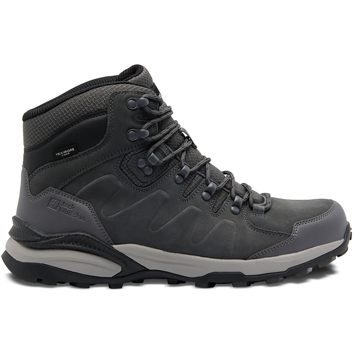 Jack Wolfskin Uomo Scarpe Refugio Texapore Mid (Taglia 41, Grigio)