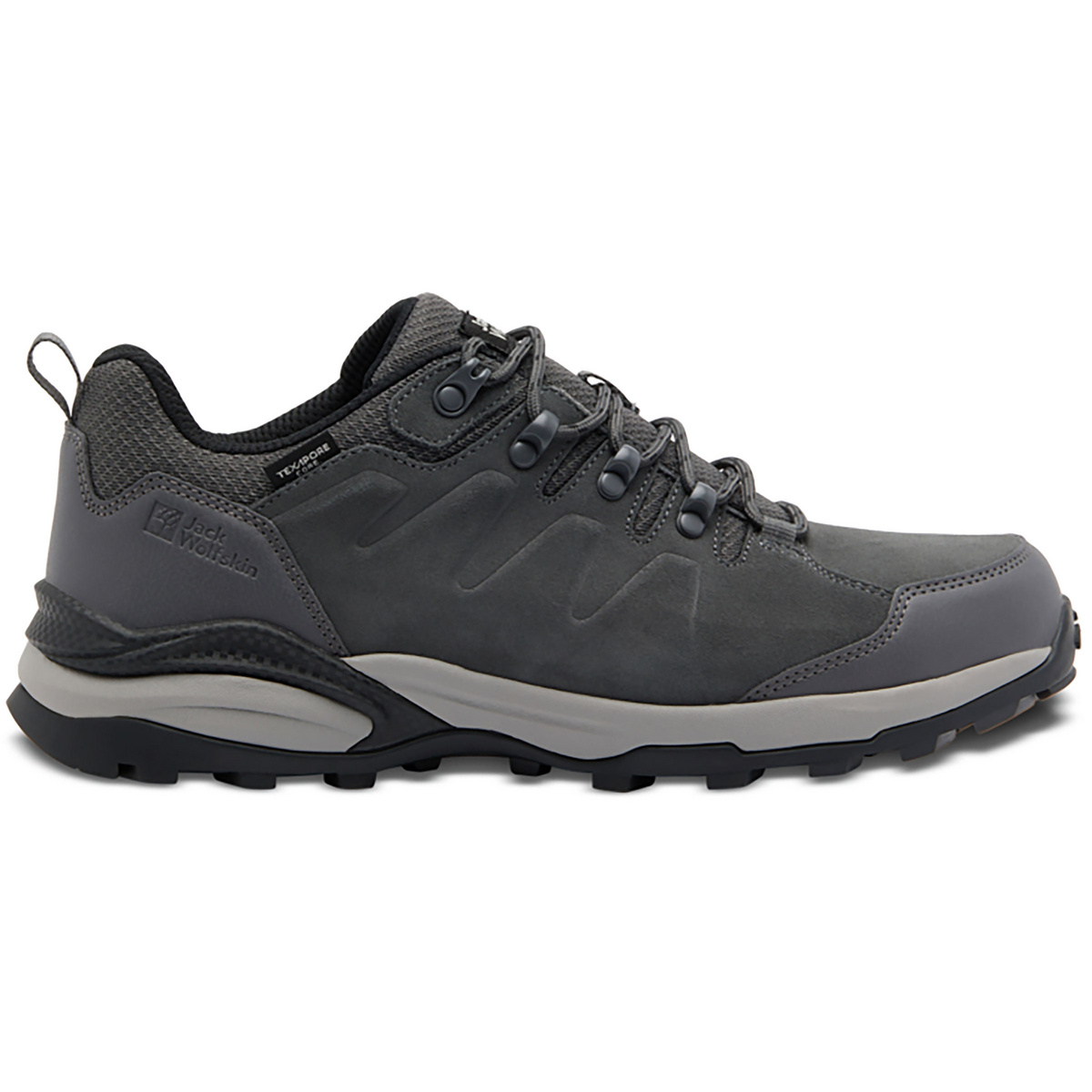Jack Wolfskin Uomo Scarpe Refugio Texapore Low (Taglia 43, Grigio)