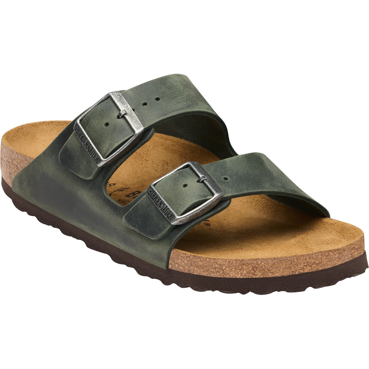 Image of Birkenstock Herren Arizona Oiled Leather Regular Sandale