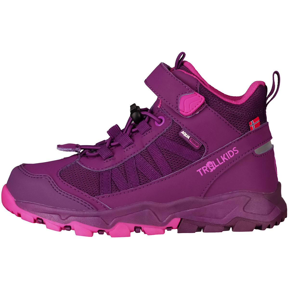 Trollkids Enfants Chaussures Tronfjell Hiker Mid (taille 30, Violet)