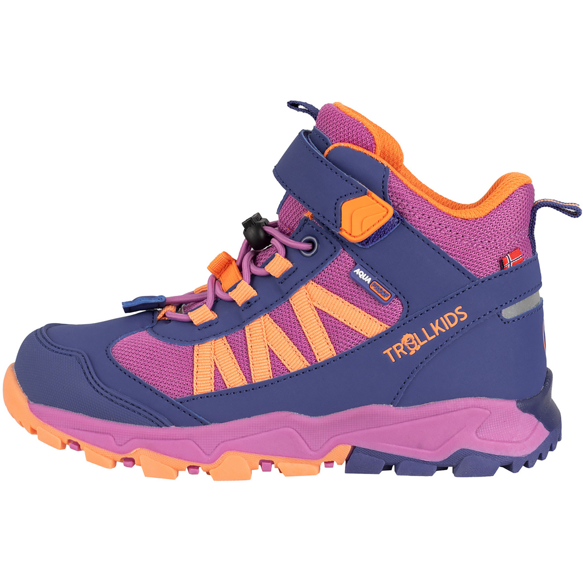 Trollkids Kinder Tronfjell Hiker Mid Schuhe (Größe 35, lila)