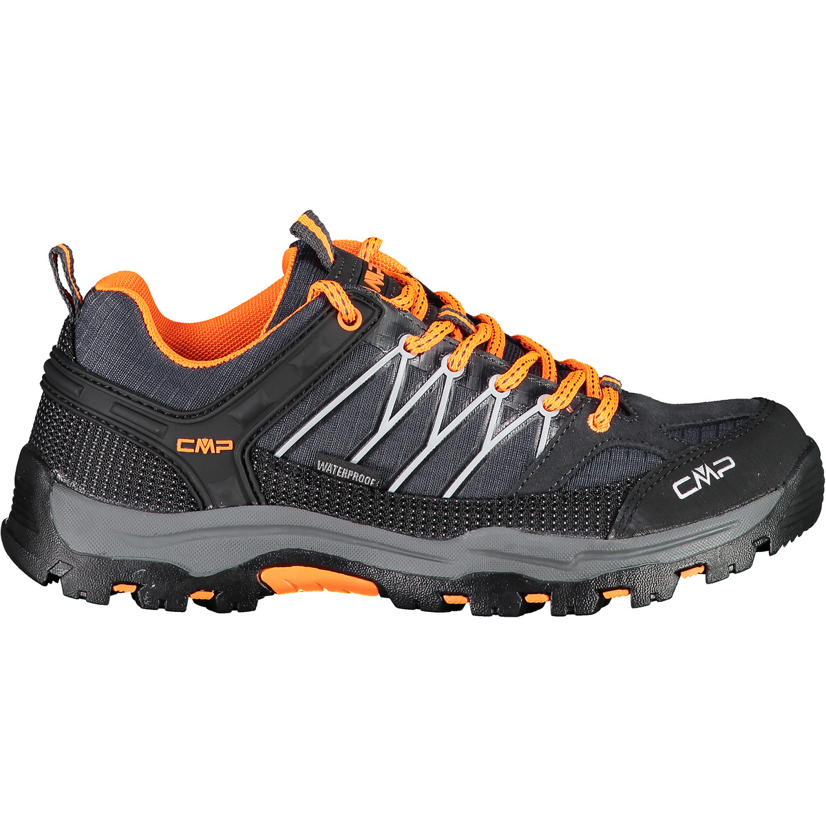 CMP Bambino Scarpe Rigel Low WP (Taglia 38, Nero)