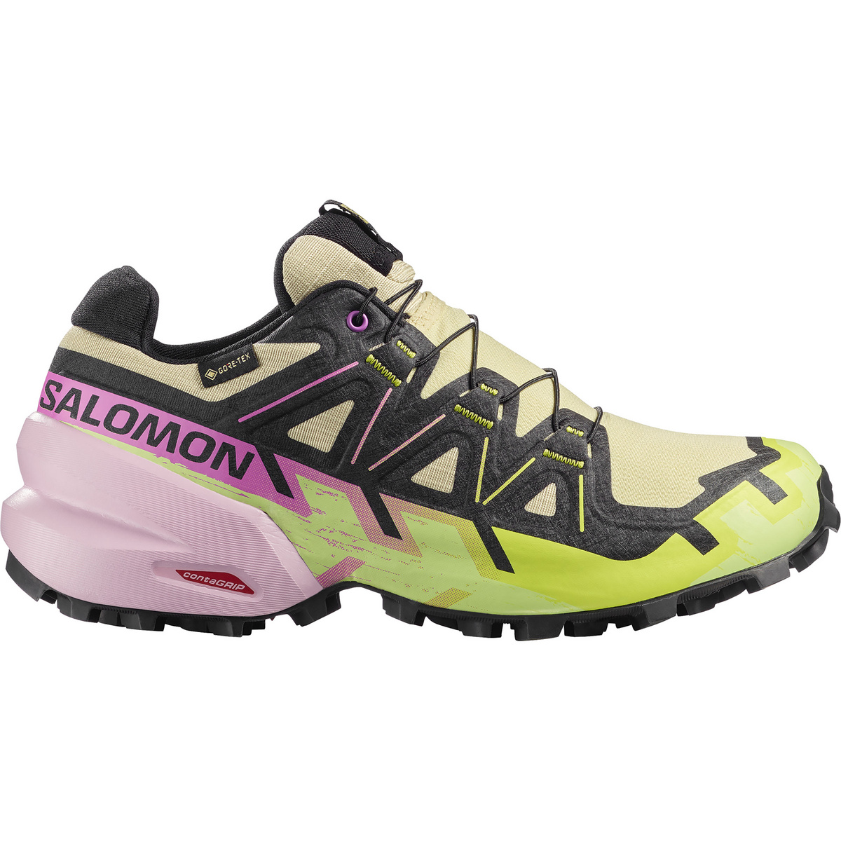 Salomon Damen Speedcross 6 GTX Schuhe (Größe 39 , beige)