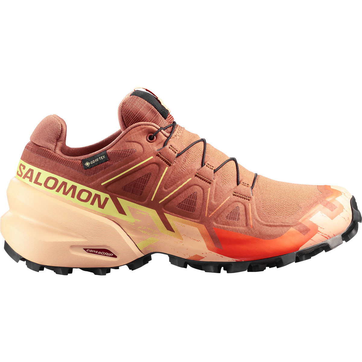 Salomon Damen Speedcross 6 GTX Schuhe (Größe 41 , orange)