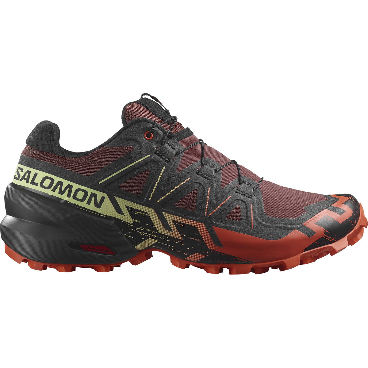 Salomon Uomo Scarpe Speedcross 6 (Taglia 42.5 , Rosso)